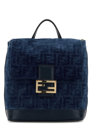 Blue velvet backpack FENDI (8BZ057AWDV)
