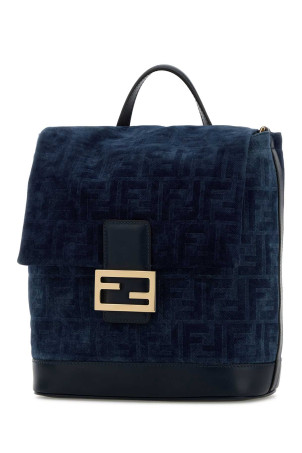 Blue velvet backpack FENDI (8BZ057AWDV)