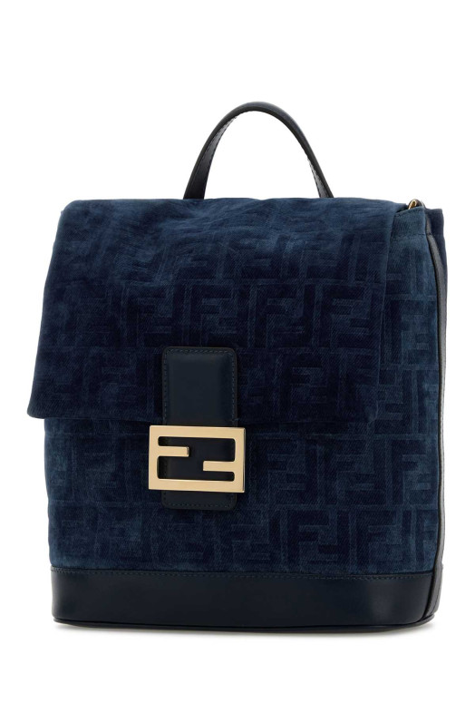 Blue velvet backpack FENDI (8BZ057AWDV)