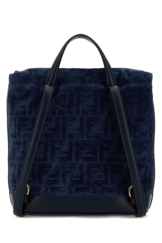 Blue velvet backpack FENDI (8BZ057AWDV)