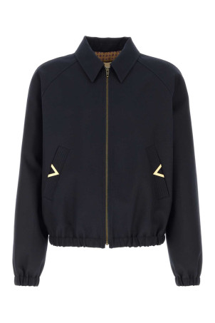Midnight blue gabardine jacket VALENTINO GARAVANI (8V3CIP79AWA)