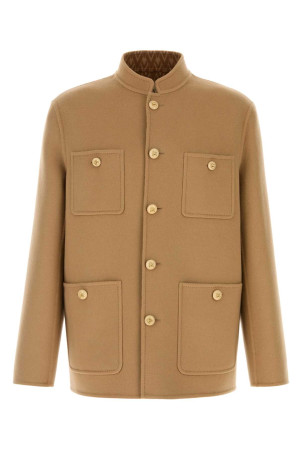 Camel wool blend jacket VALENTINO GARAVANI (8V3CJH37B7Y)