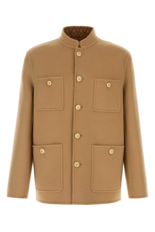 Camel wool blend jacket VALENTINO GARAVANI (8V3CJH37B7Y)