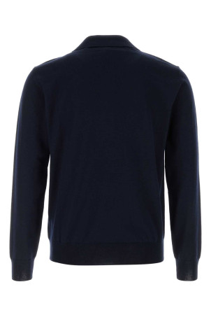 Midnight blue wool polo shirt VALENTINO GARAVANI (8V3KP04DBCJ)