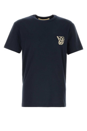 Navy blue cotton t-shirt VALENTINO GARAVANI (8V3MG10VB2W)