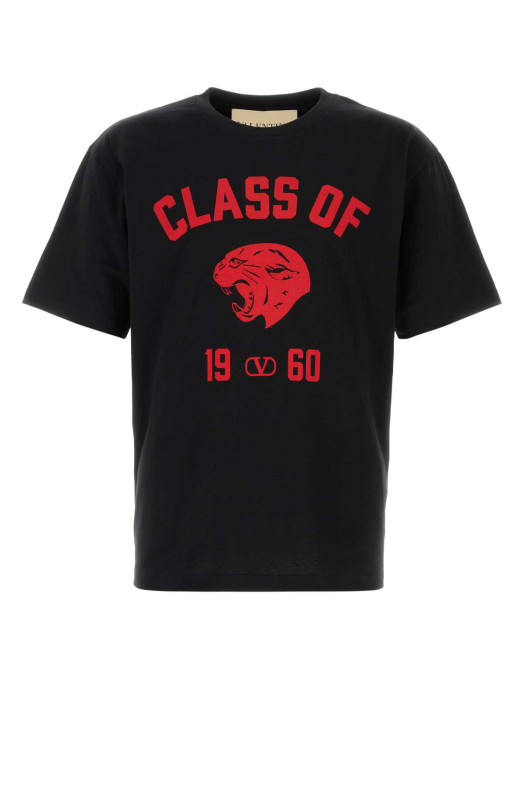 Black cotton t-shirt VALENTINO GARAVANI (8V3MG18ABAR)