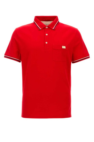 Red cotton polo shirt VALENTINO GARAVANI (8V3MH01KAQJ)