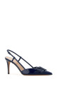 Navy blue leather VLogo Signature pumps VALENTINO GARAVANI (8W2S0R01TMK)