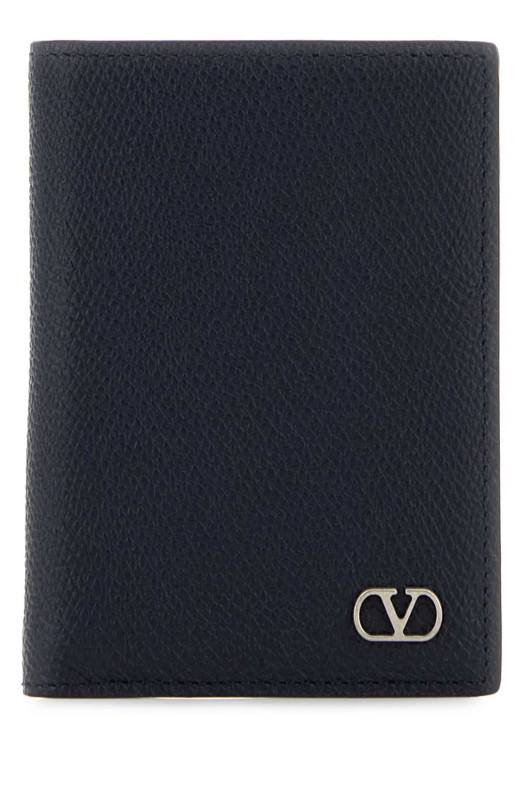 Midnight blue leather card holder VALENTINO GARAVANI (8Y2P0AP1UAG)