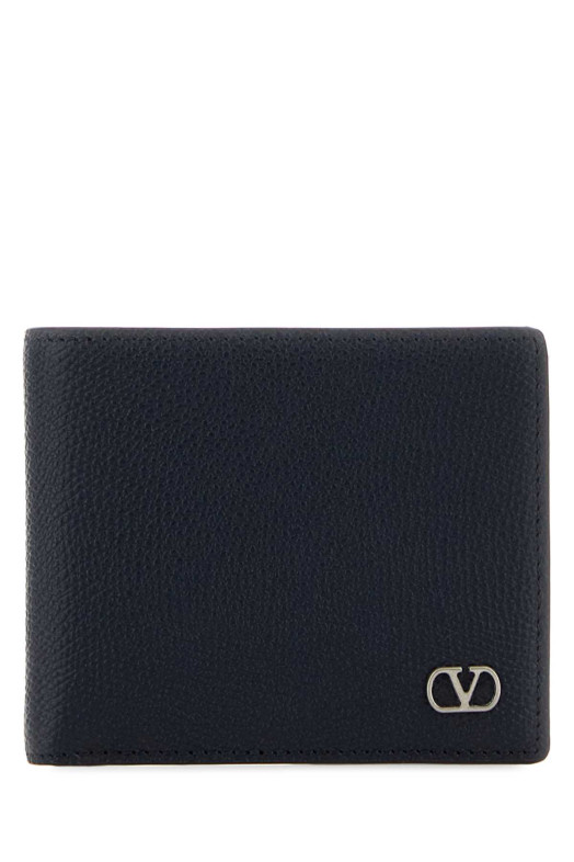 Midnight blue leather VLogo Signature wallet VALENTINO GARAVANI (8Y2P0AP3UAG)