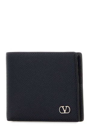 Midnight blue leather VLogo Signature wallet VALENTINO GARAVANI (8Y2P0AP3UAG)