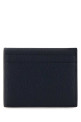 Midnight blue leather VLogo Signature card holder VALENTINO GARAVANI (8Y2P0AP4UAG)
