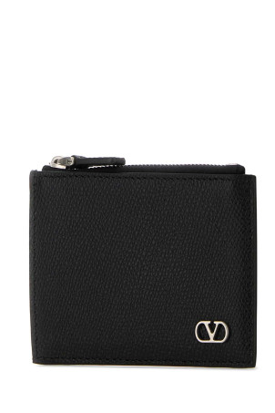 Black leather coin purse Black VALENTINO GARAVANI (8Y2P0AP8UAG)