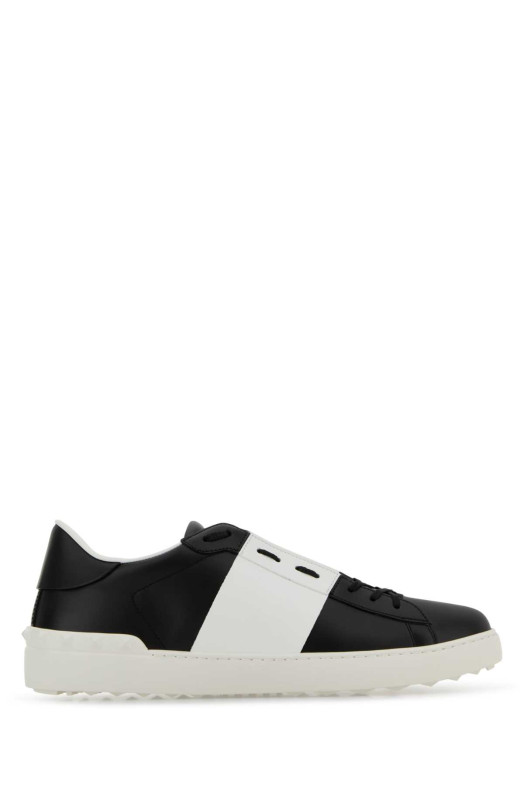 Black leather Open sneakers with white band VALENTINO GARAVANI (8Y2S0830BLU)