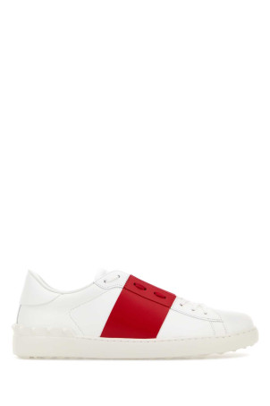 White leather Open sneakers with red band VALENTINO GARAVANI (8Y2S0830BLU)