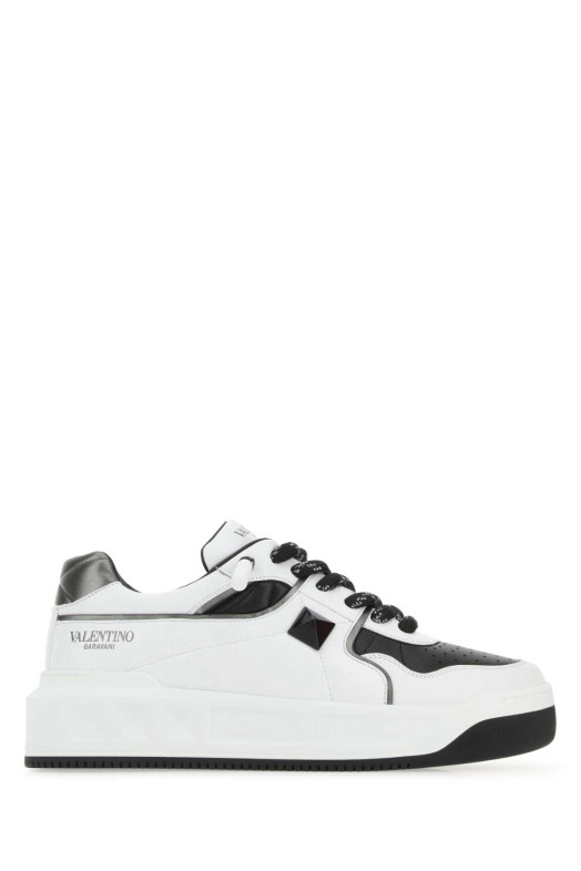 Two-tone nappa leather One Stud sneakers VALENTINO GARAVANI (8Y2S0G37WRI)
