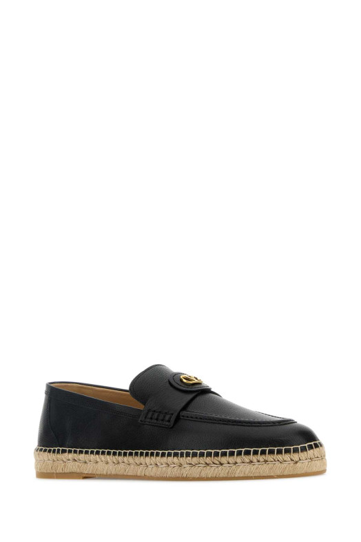 Black leather VLogo espadrilles Black VALENTINO GARAVANI (8Y2S0K00UDX)