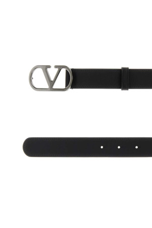 Black leather VLogo belt Black VALENTINO GARAVANI (8Y2T0SM3BQT)