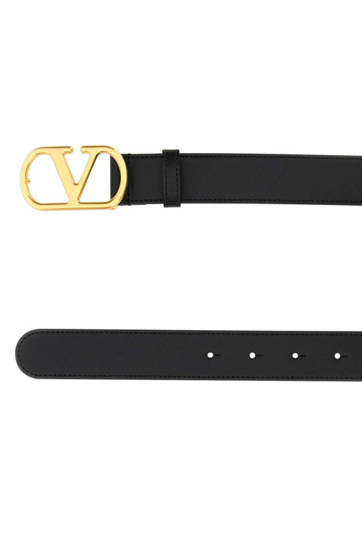 Black leather VLogo belt Black VALENTINO GARAVANI (8Y2T0SM3IYR)