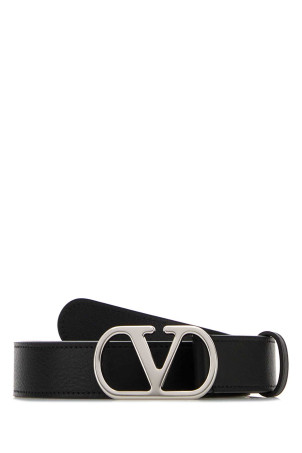 Black leather VLogo belt Black VALENTINO GARAVANI (8Y2T0SM3UPC)