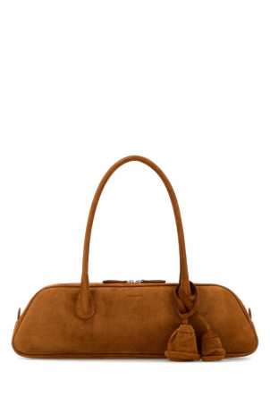 Caramel suede shoulder bag Brown MAGDA BUTRYM (901426)