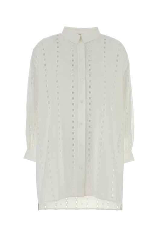 White cotton Marianne shirt dress ANINE BING (A0211816)