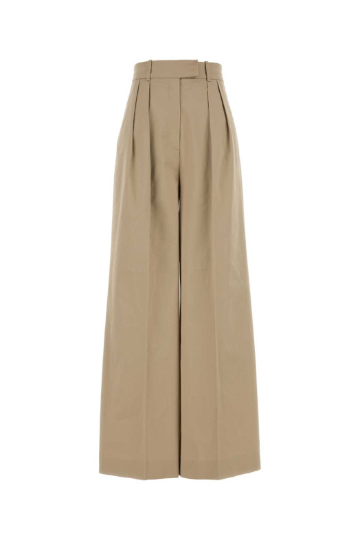 Beige stretch cotton wide-leg Lout pant ANINE BING (A0311798)