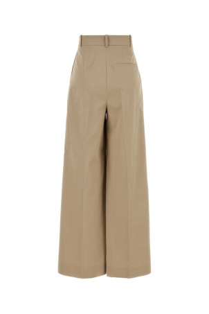 Beige stretch cotton wide-leg Lout pant ANINE BING (A0311798)