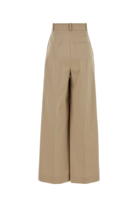 Beige stretch cotton wide-leg Lout pant ANINE BING (A0311798)