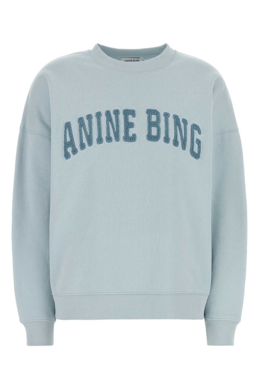 Light blue cotton sweatshirt ANINE BING (A0812063)