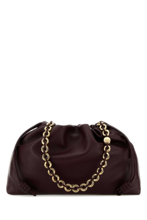 Aubergine nappa leather large Flamenco Purse clutch LOEWE (A411FPDX44)