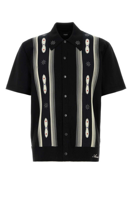 Black wool blend shirt Black AMIRI (AMTOKN1011)