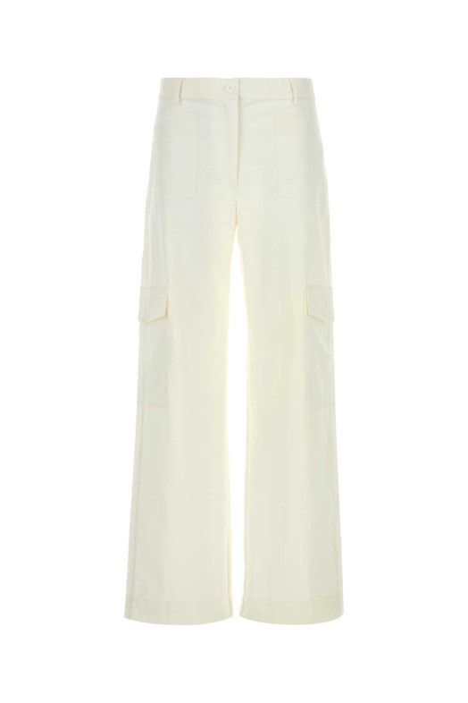 White stretch polyester blend Audrey cargo pant White GIMAGUAS (AUDREYTROUSERS)