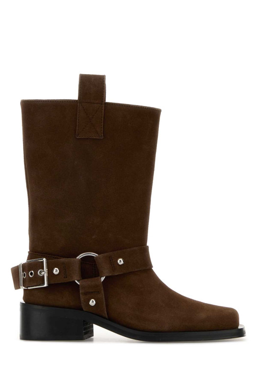 Brown suede boots GANNI (B1010095)