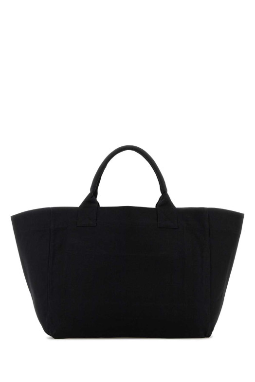 Black canvas shopping bag GANNI (B2110037)