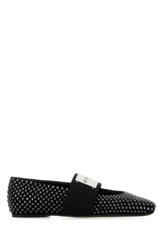 Embellished suede Square ballerinas GIVENCHY (BE5010E2GU)