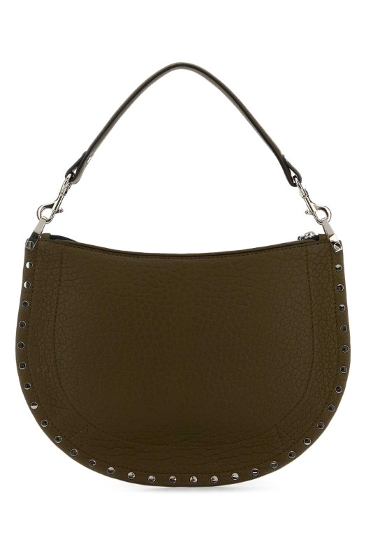 Army green leather Oskan shoulder bag ISABEL MARANT (BF0066FAC4C22M)