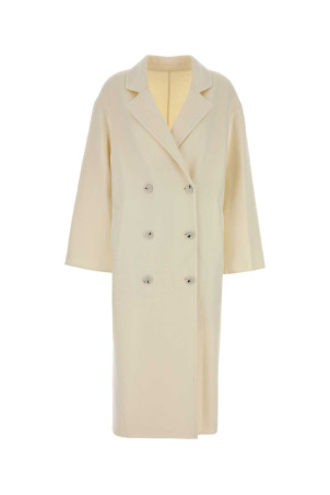 Ivory wool blend Borneo coat Beige LOULOU DE SAISON (BORNEOLDS)