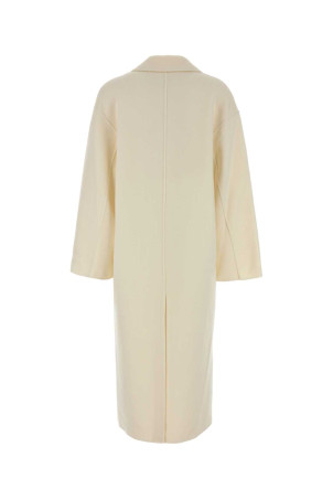 Ivory wool blend Borneo coat Beige LOULOU DE SAISON (BORNEOLDS)
