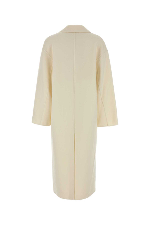 Ivory wool blend Borneo coat Beige LOULOU DE SAISON (BORNEOLDS)