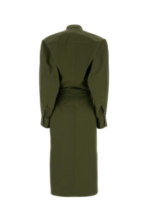 Khaki poplin shirt dress GIVENCHY (BW22RD1634)
