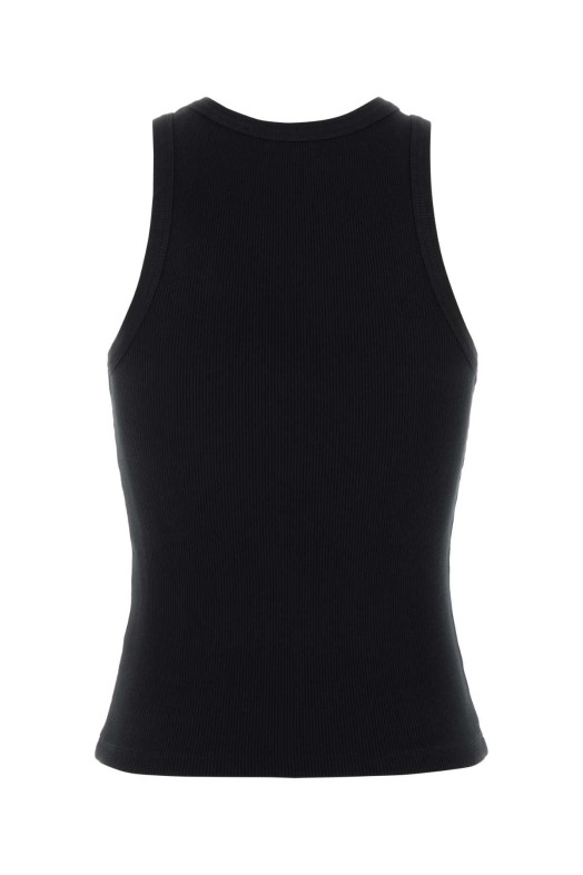Black stretch cotton tank top GIVENCHY (BW70FPP7BR)