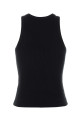 Black stretch cotton tank top GIVENCHY (BW70FPP7BR)