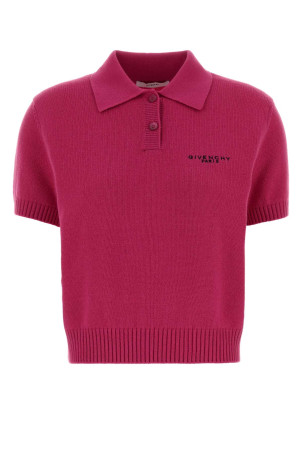 Fuchsia wool blend polo shirt GIVENCHY (BWL0084ZTA)