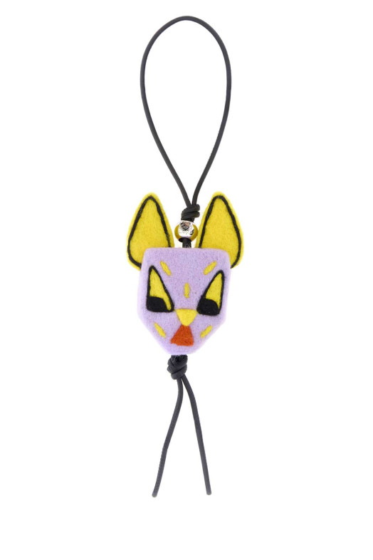 Multicolor felt Cat key ring LOEWE (C621232XPA)