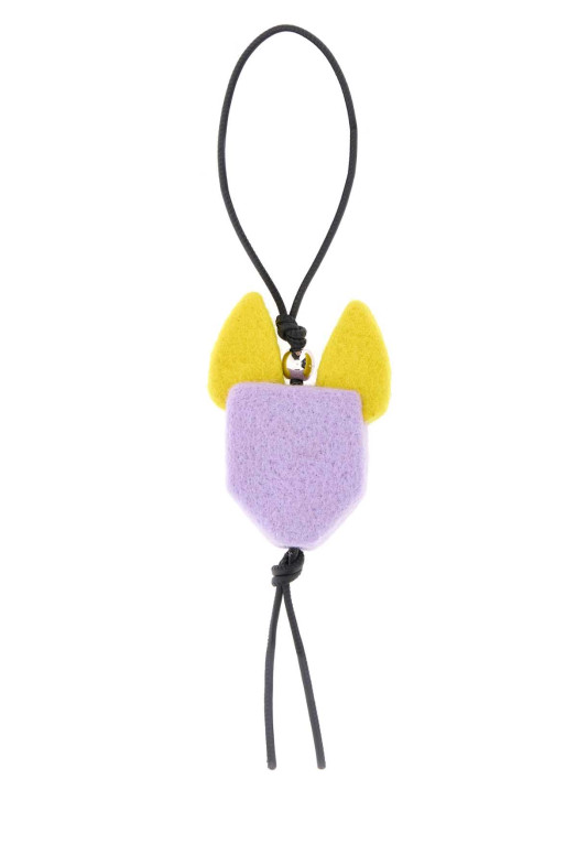 Multicolor felt Cat key ring LOEWE (C621232XPA)