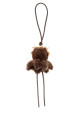 Brown shearling and metal Fawnie keyring Brown LOEWE (C621232XR5)