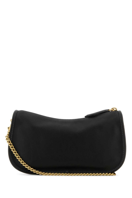 Black leather Waverly shoulder bag COACH NEW YORK (CCC36)