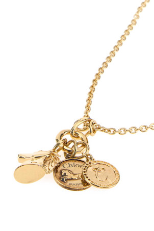 Gold metal ChloÃ© Charms necklace CHLOE (CH25AJN03CB7)