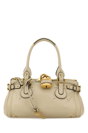Sand leather Paddington shoulder bag CHLOE (CH25WS802P75)